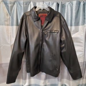 Men's faux leather jacket
